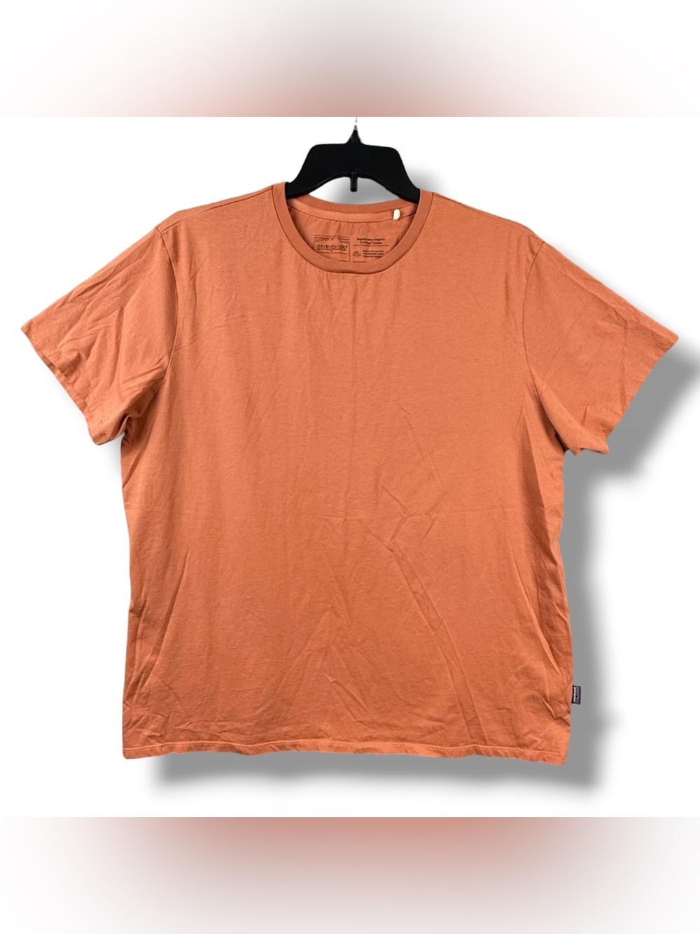 Patagonia‎ Daily Tee Men’s XL Organic Cotton Short Sleeve Crew Neck Orange Tee